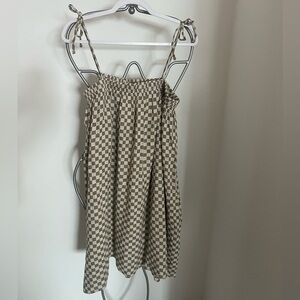 Rylee + Cru Check Mini Dress